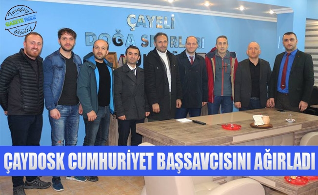 Çayeli Cumhuriyet Savcısı Murat Yasin Sülek ÇAYDOSK'u tebrik etti.