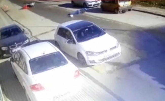 Bursa’da görünmez kaza güvenlik kamerasında