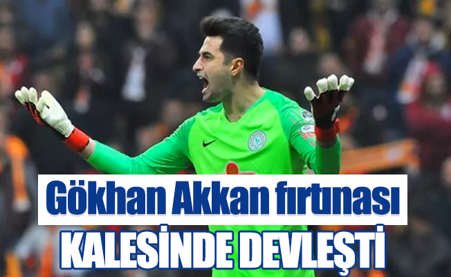 Çaykur Rizespor-Beşiktaş maçında Gökhan Akkan kalesinde devleşti.