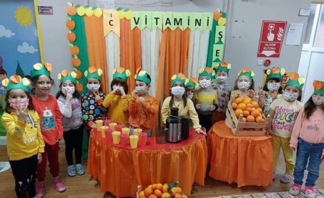 Kumru’da minik öğrenciler için ’c vitamini’ etkinliği