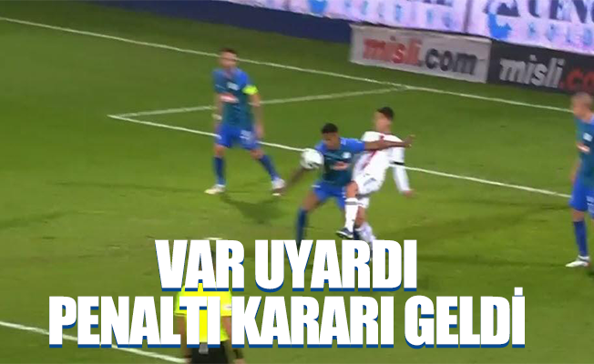 Rizespor - Beşiktaş maçında VAR uyardı penaltı kararı çıktı! İşte o pozisyon