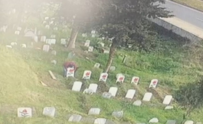 Trabzon’da mezar taşlarını çalan hırsız yakalandı