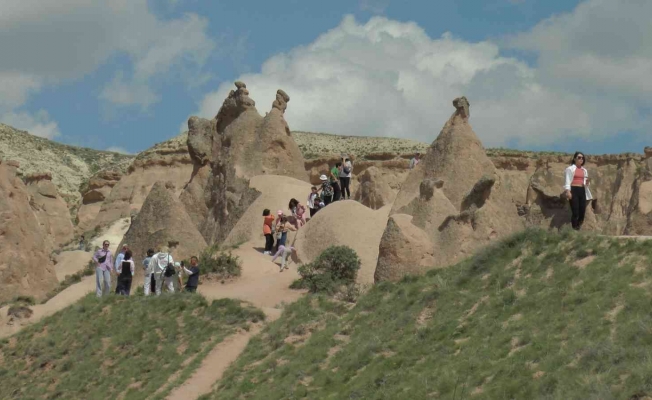 Kapadokya’yı gezen öğrenciler hayran kaldı