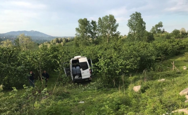 Ordu’da minibüs fındık bahçesine uçtu: 11 yaralı