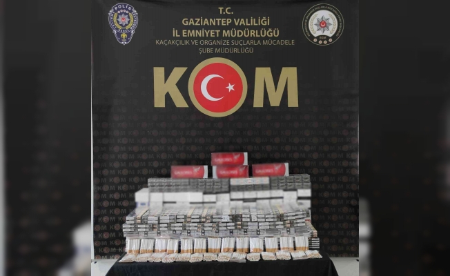Gaziantep’te kaçak sigara ve makaron operasyonu: 2 gözaltı