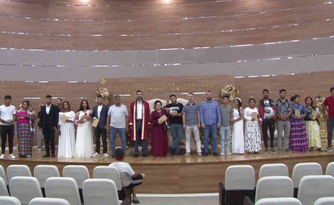 Çekmeköy’de 8 Roman çift, toplu nikah töreni ile mutluluğa ’evet’ dedi