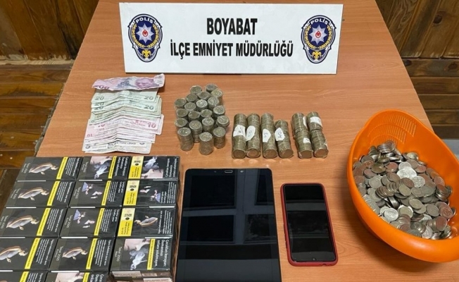 Sinop’ta 3 hırsızlık şüphelisi çalıntı malzemelerle yakalandı