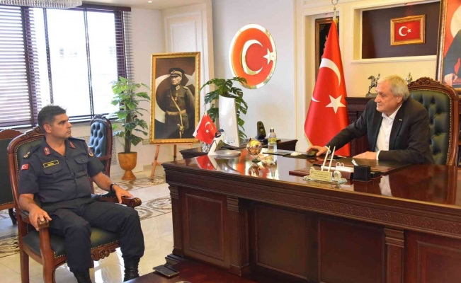 Yeni Jandarma Komutanı Serin ve Cezaevi Müdürü Cengiz’den Başkan Bakkalcıoğlu’na ziyaret