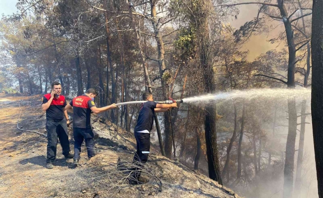 Muğla Büyükşehir ekipleri yangınlarda aktif görev aldı