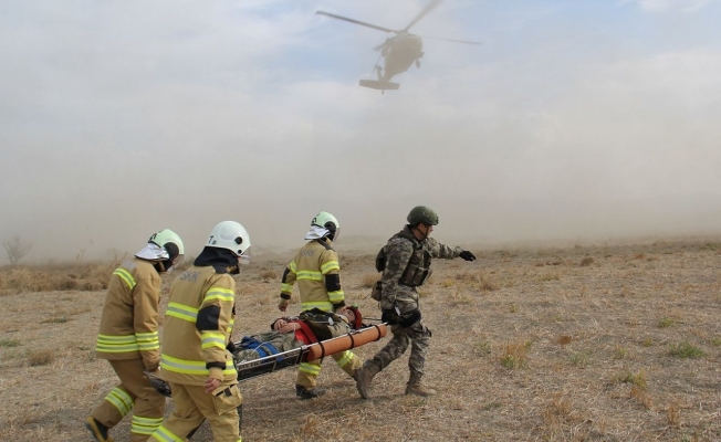 MSB’den helikopterli yangın söndürme tatbikatı