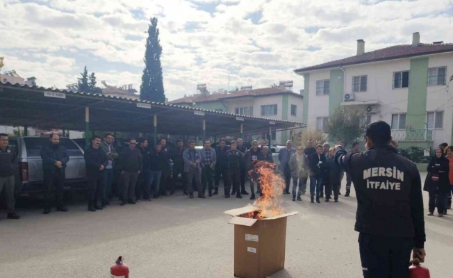 Anamur ve Mut Orman İşlet Müdürlüklerinde yangın tatbikatı yapıldı