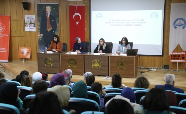 ASÜ’de kadına yönelik şiddetle mücadele paneli