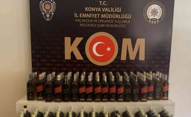 Konya’da sahte içki operasyonu: 1 gözaltı