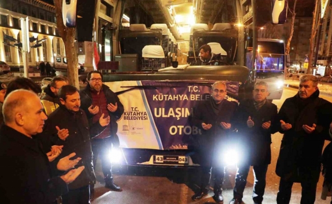 Kütahya Belediyesi’nin ulaşım destek otobüsü yola çıktı