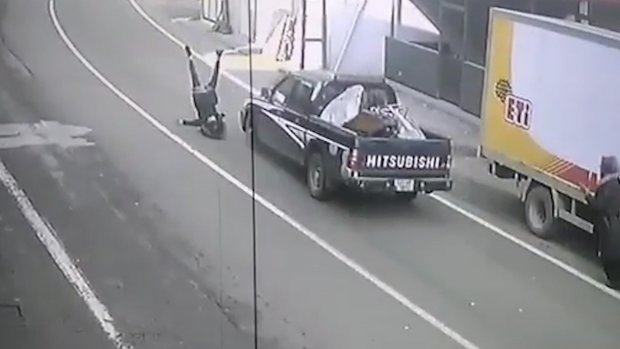 Rize'de 11 yaşındaki kız çocuğuna kamyonet böyle çarptı